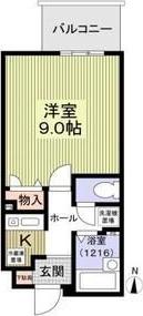 江坂OMパレス(1K/8階)の間取り写真