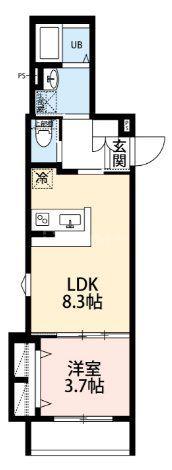ROBOT HOME 西大宮IV(1LDK/2階)の間取り写真