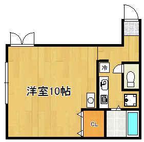 ZESTY MEGURO(ワンルーム/1階)の間取り写真