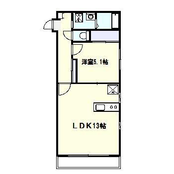 HOUSE K(1LDK/1階)の間取り写真