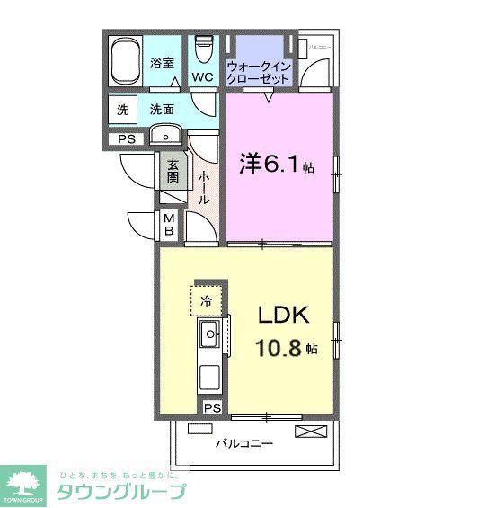 ルミエール(1LDK/3階)の間取り写真