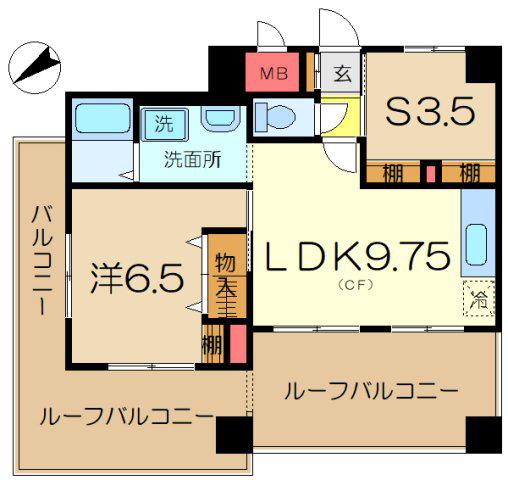 エスポワール大岡(1SLDK/7階)の間取り写真