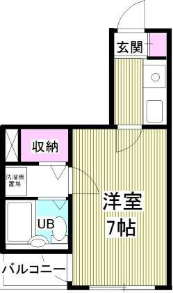 アクア江戸川橋(1K/1階)の間取り写真
