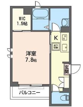 東武東上線 成増駅 徒歩9分 2階建 築9年(1K/2階)の間取り写真