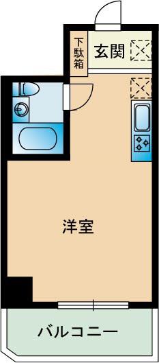 マーブル住吉(ワンルーム/7階)の間取り写真