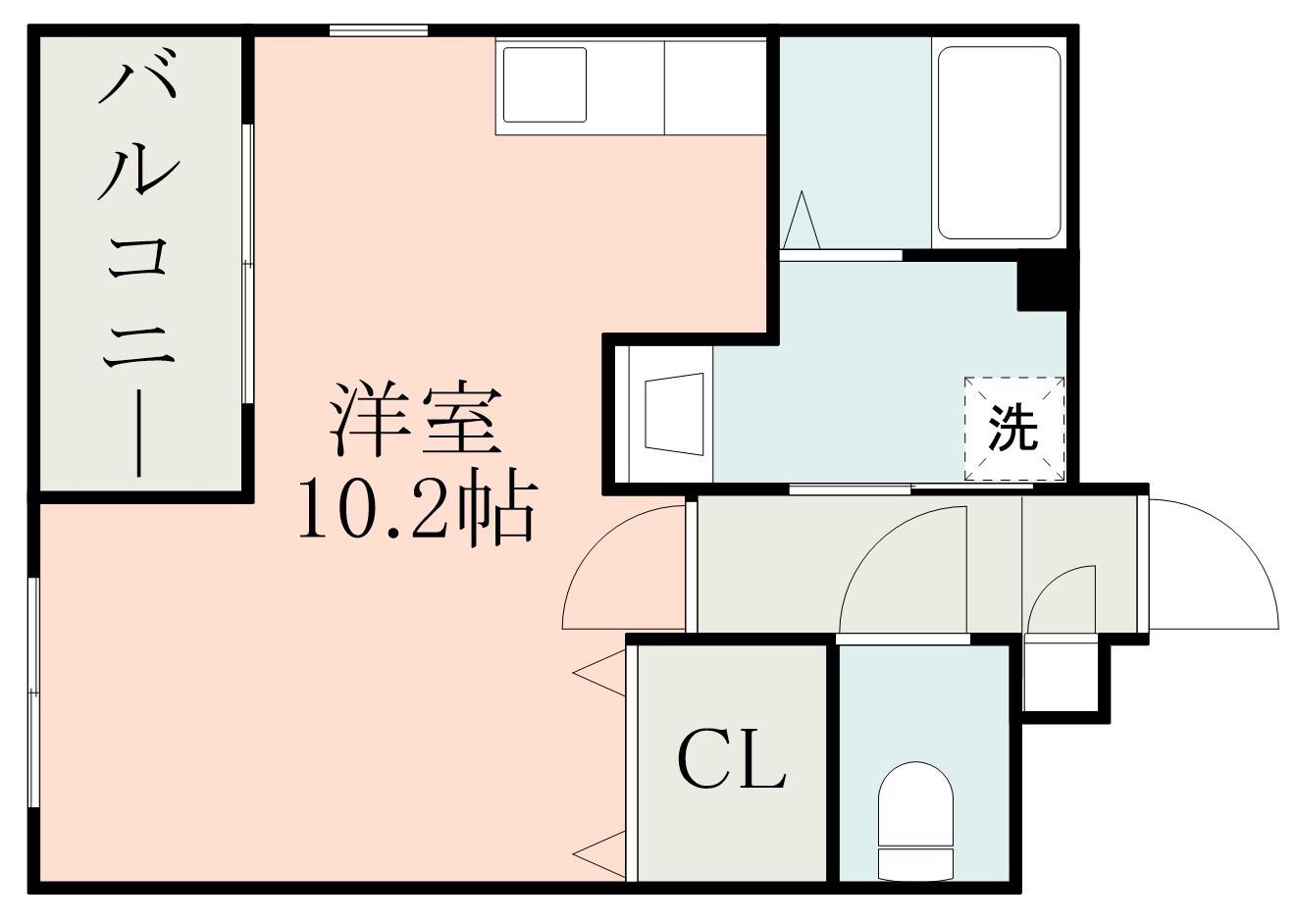 YSBLD.22(ワンルーム/2階)の間取り写真