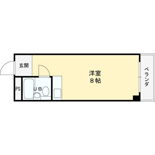グロースハイツ菱屋西(ワンルーム/2階)の間取り写真