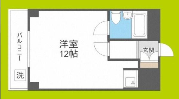 ミフネセントラルベア東三国(ワンルーム/12階)の間取り写真