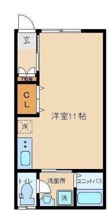 アクセス八広(ワンルーム/1階)の間取り写真