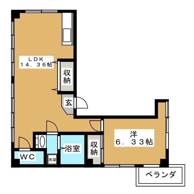 ファーストステージ(1LDK/3階)の間取り写真