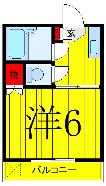 コーポエクシード(1K/2階)の間取り写真