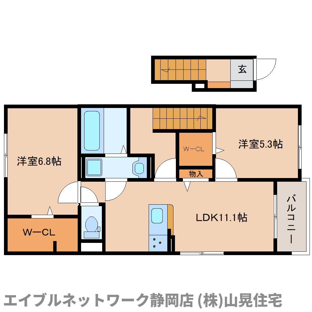 ニコ ライフ(2LDK/2階)の間取り写真