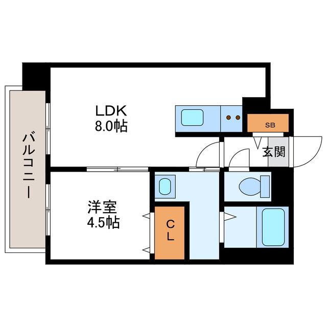 PRIME URBAN北11条 プライムアーバン北11条(1LDK/6階)の間取り写真