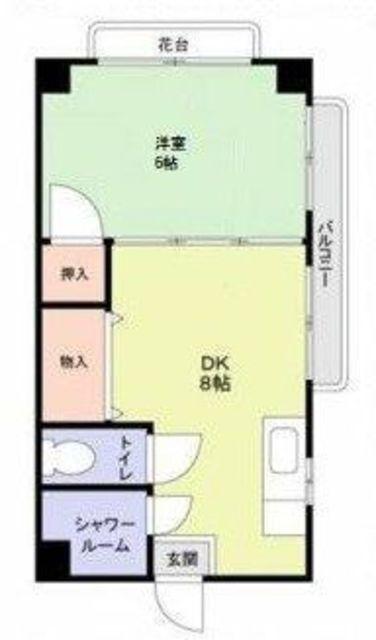 豊田ハイツ(1DK/3階)の間取り写真