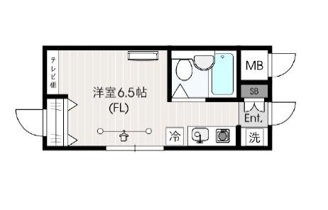 アズマ宮崎台マンション(ワンルーム/3階)の間取り写真