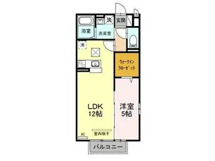 コトブキハイム(1LDK/1階)の間取り写真