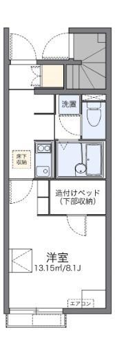 レオネクストグランドゥールパル(1K/1階)の間取り写真
