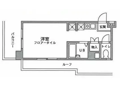 アックス横浜戸塚(1K/3階)の間取り写真