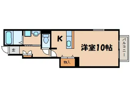 セレーノプレッソ(1K/1階)の間取り写真