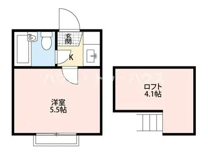 コーポ巣鴨A棟(1K/1階)の間取り写真