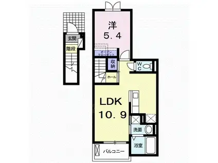 グラン セーヌ(1LDK/2階)の間取り写真
