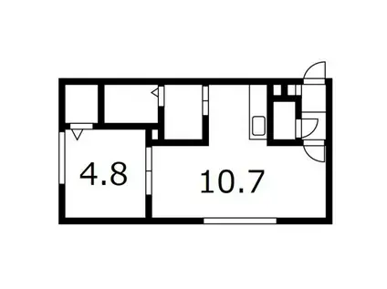 ラウレア前田(1LDK/1階)の間取り写真