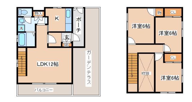昭和レジデンス(3LDK/6階)の間取り写真