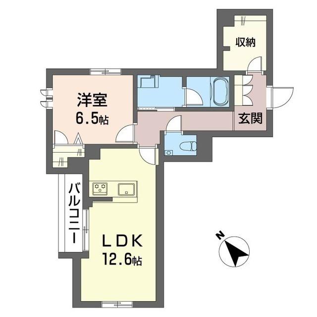 ブルーム ステージ(1LDK/2階)の間取り写真