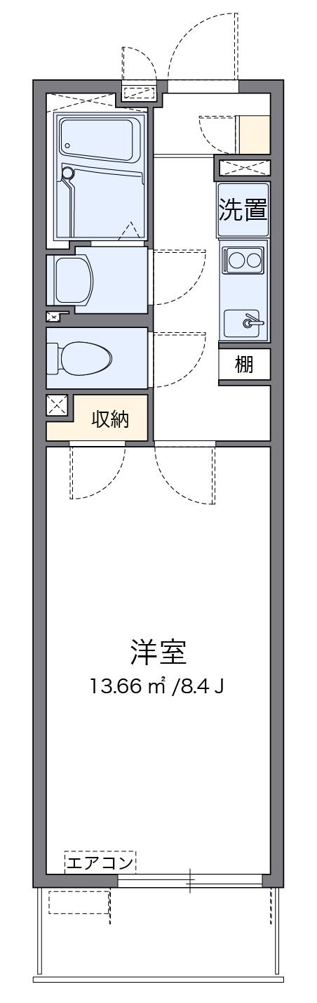 プレシャス SRK(1K/3階)の間取り写真