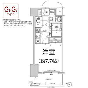 エスリード弁天町南(1K/4階)の間取り写真