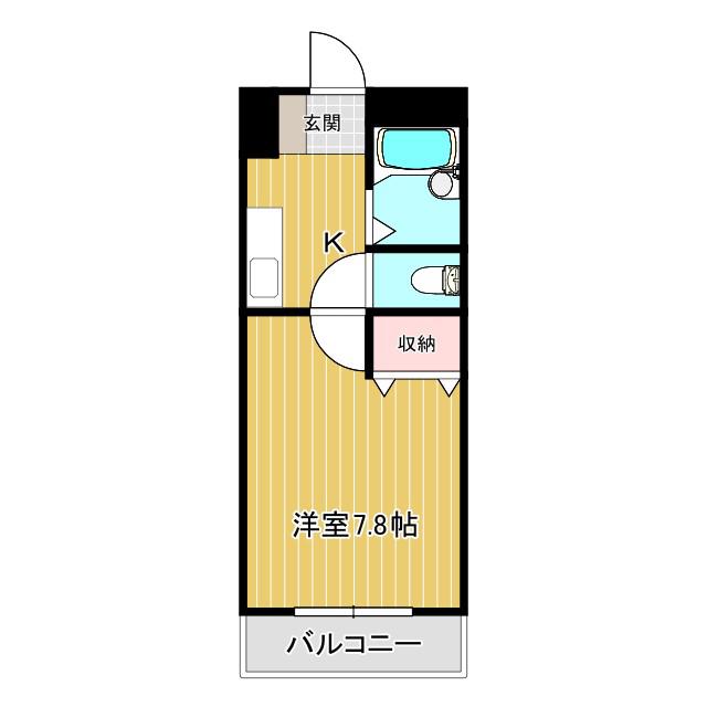 フロンティア21(1K/3階)の間取り写真