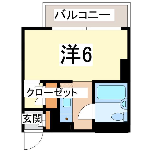 ARECX五井(1K/3階)の間取り写真