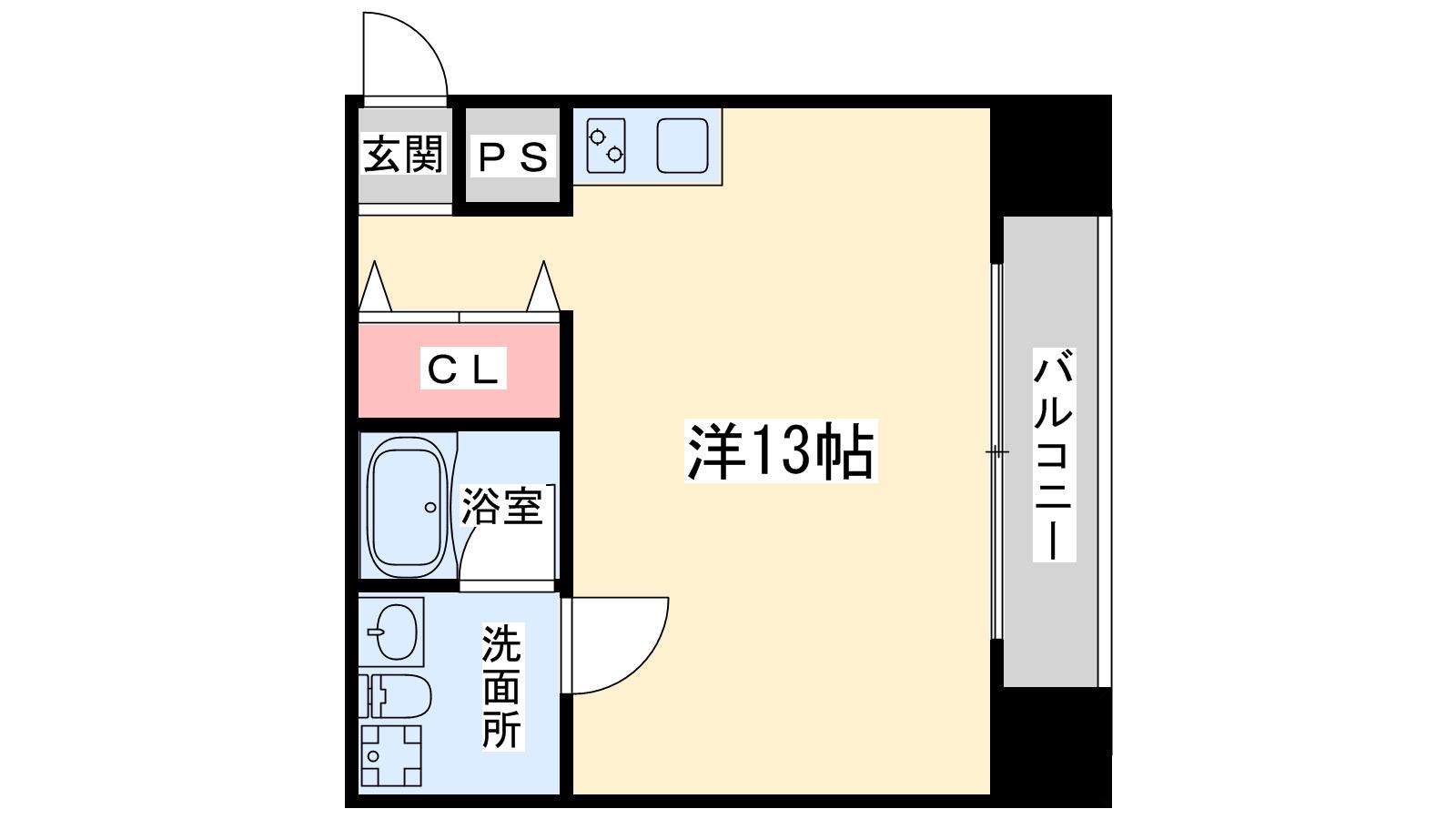 エーピーティー新梅田(ワンルーム/7階)の間取り写真