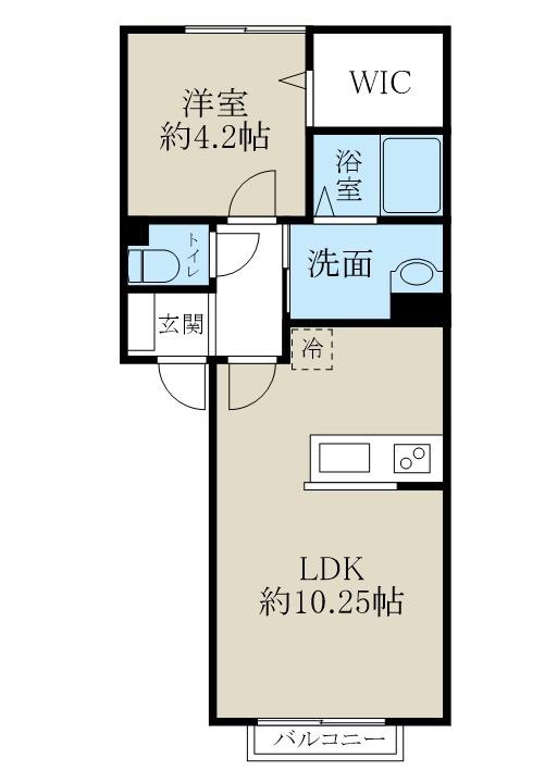 ハーバーテラス(1LDK/1階)の間取り写真