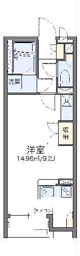 レオネクストル シエル(ワンルーム/1階)の間取り写真