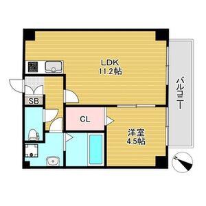 フォルモント須磨(1LDK/2階)の間取り写真