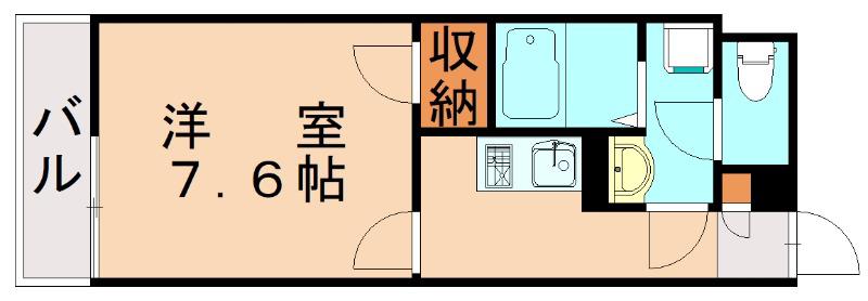 クレイノフェリーチェ(1K/1階)の間取り写真