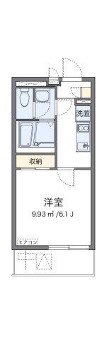 クレイノスペランツァI号館(1K/1階)の間取り写真