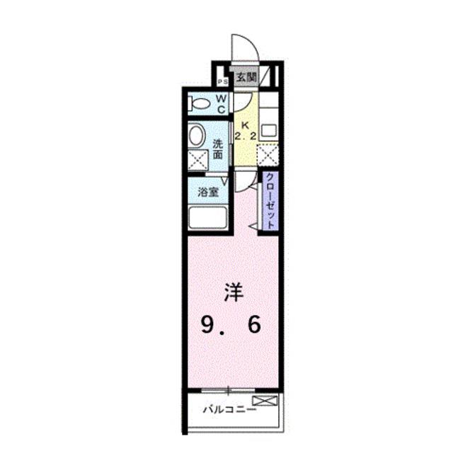 ハルズ HINODE(1K/1階)の間取り写真