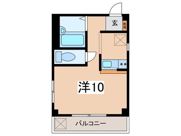 ライフピア二俣川(ワンルーム/2階)の間取り写真