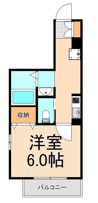 エルスタンザ東綾瀬(1K/3階)の間取り写真