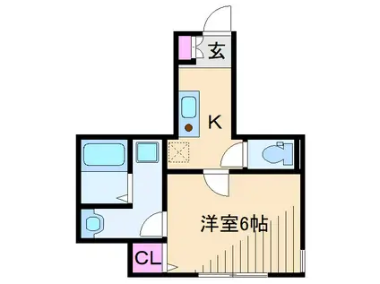 PALACE新横浜(1K/1階)の間取り写真