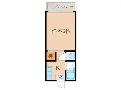 カスタリア(1K/3階)の間取り写真