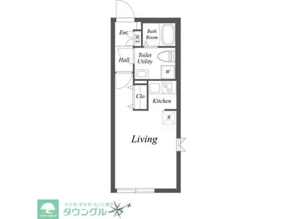 PASEO YOTSUYA(ワンルーム/4階)の間取り写真