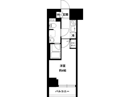 MAXIV横浜大通公園(1K/8階)の間取り写真