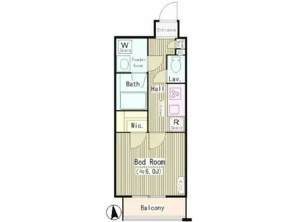LE CIEL MS(1K/1階)の間取り写真