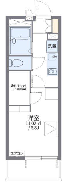 レオパレス加島駅ダイレクトII(1K/4階)の間取り写真