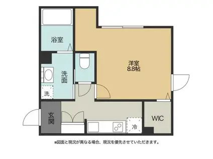 イーグルレジデンス(1K/1階)の間取り写真