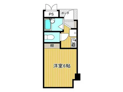 UCARPO(1K/2階)の間取り写真