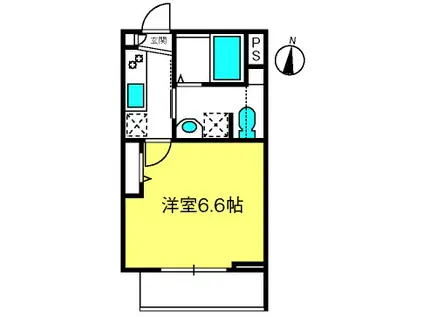 アクシーズ新都心(1K/2階)の間取り写真